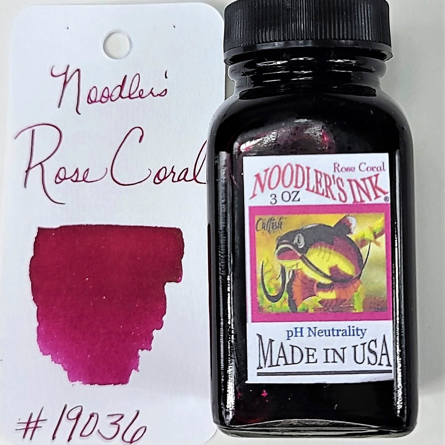 Noodler's Ink Bottle (Rose Coral - 88 ML) 19036