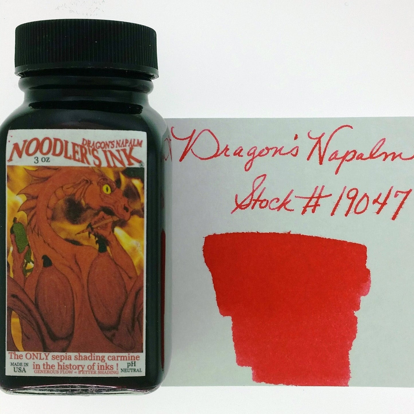 Noodler's Ink Bottle (Dragon's Napalm - 88 ML) 19047