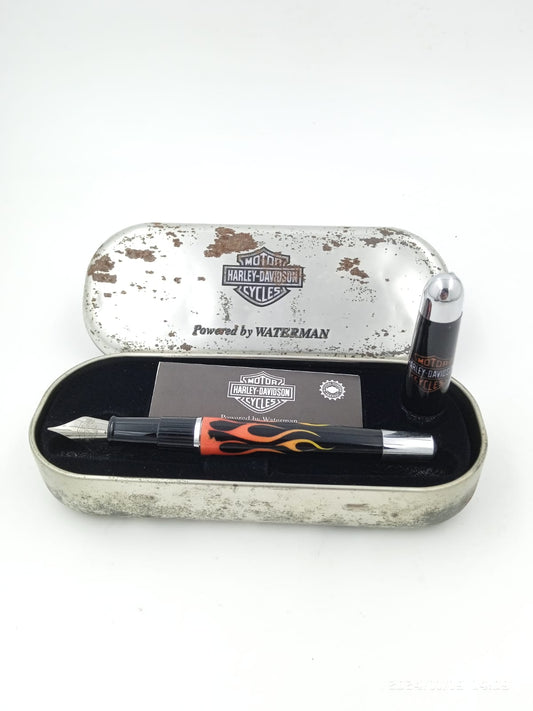 Waterman Harley-Davidson Free Wheels Orange Flames Fountain Pen