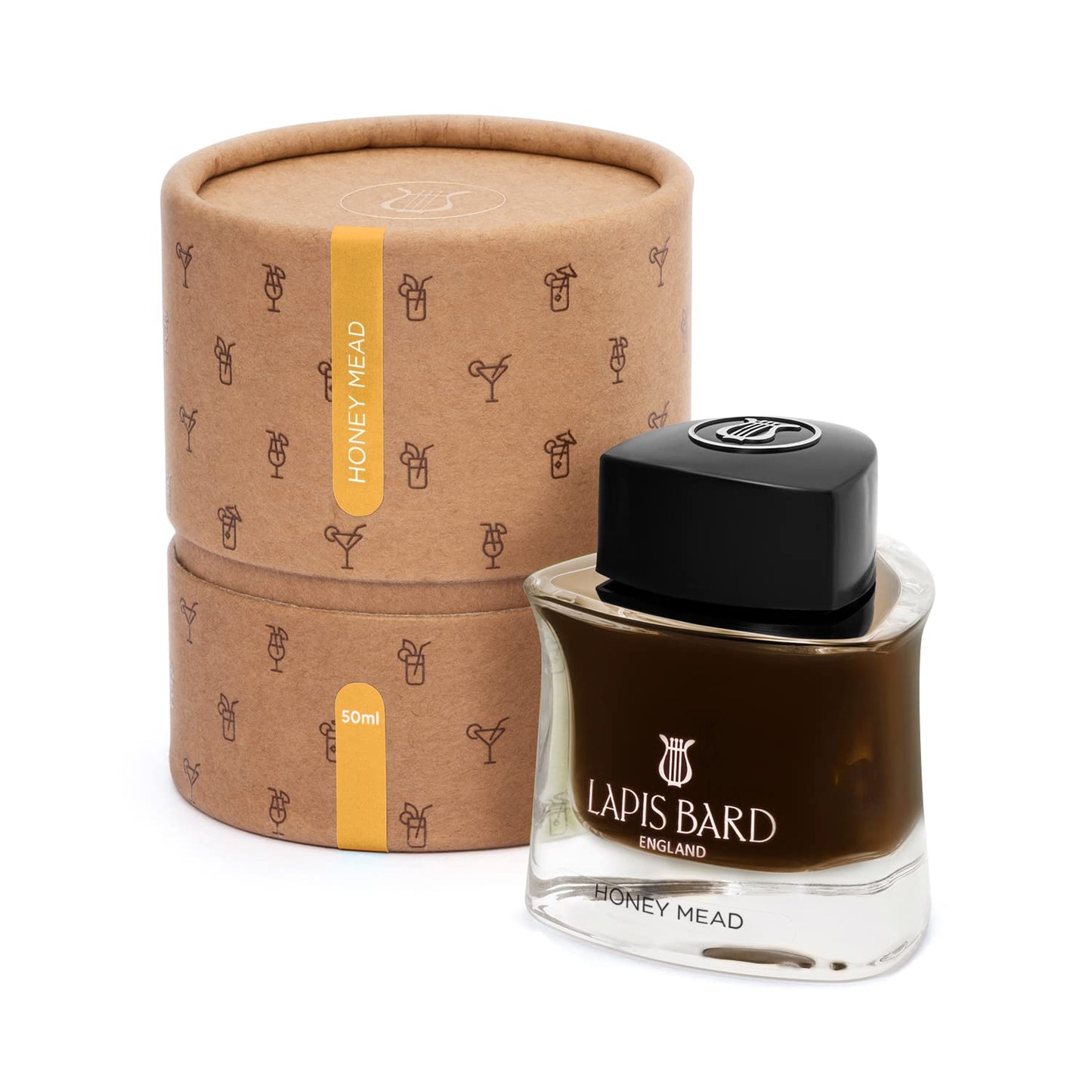 Lapis Bard Ink Bottle 50ml- Honey Mead (Amber)