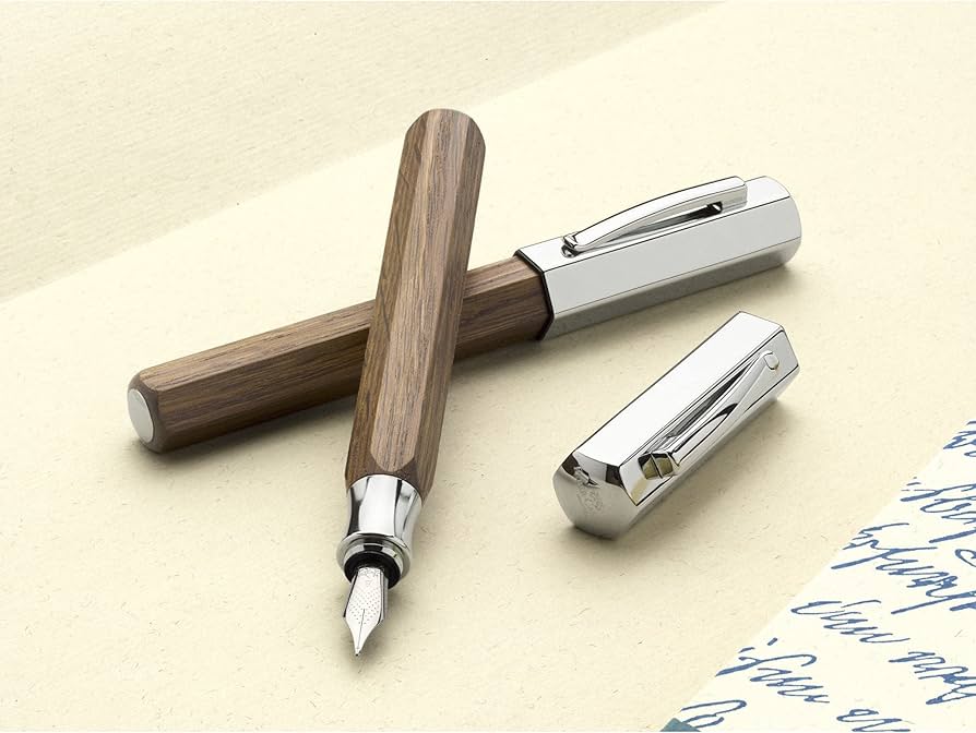 Faber-Castell  Ondoro Smoked Oak Wood Fountain Pen