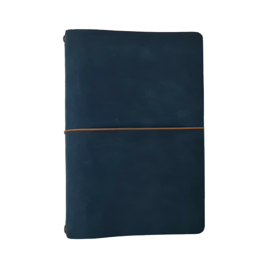 Explorer - Refillable Leather Journal Regalia Paper - Blue