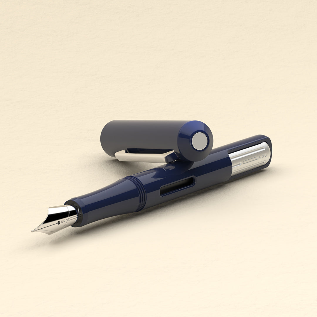 Endless Captiva Torque-Filler Fountain Pen - Deep Ocean Chrome