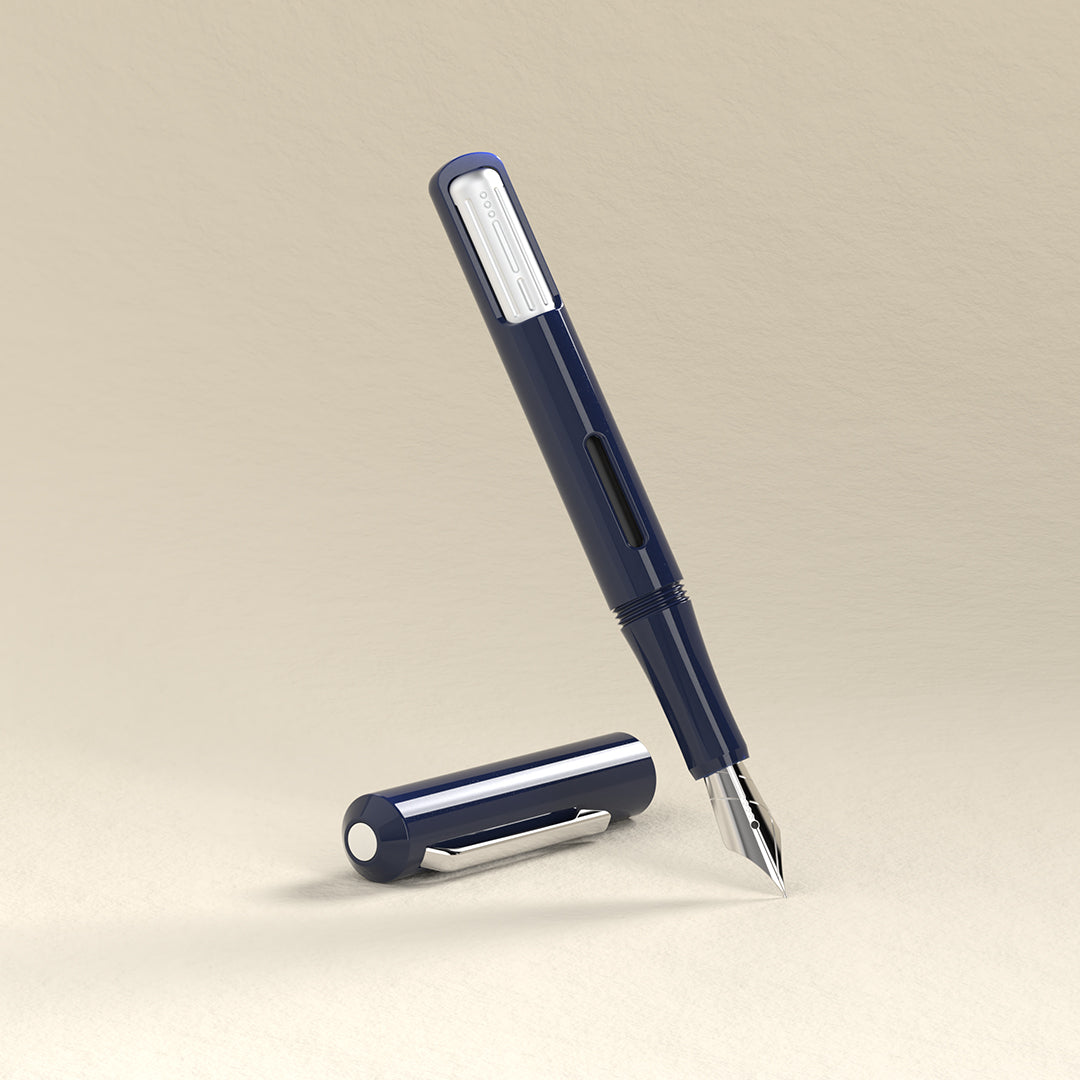 Endless Captiva Torque-Filler Fountain Pen - Deep Ocean Chrome