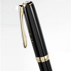 Diplomat Excellence A2 Black Lacquer Gold 14K Gold Fountain Pen