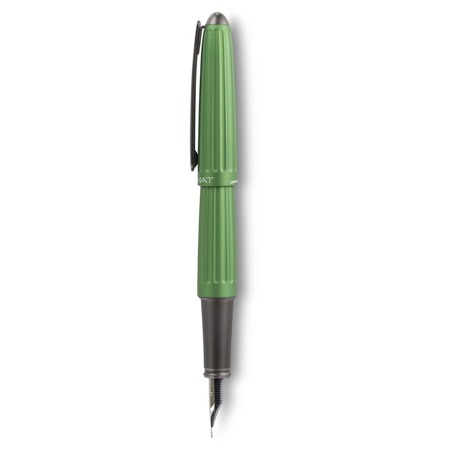 Diplomat Aero Green Fountain Pen is shaped like the airship named Zeppelin of the 1900's