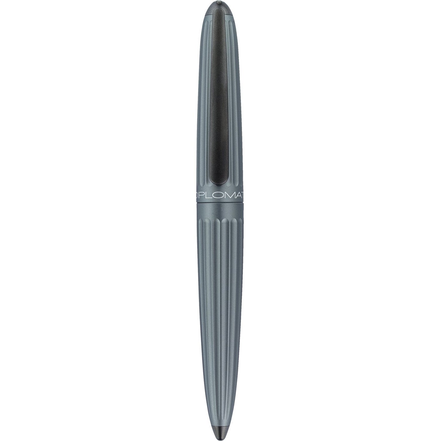 Diplomat Aero Grey Fountain Pen is shaped like the airship named Zeppelin of the 1900's