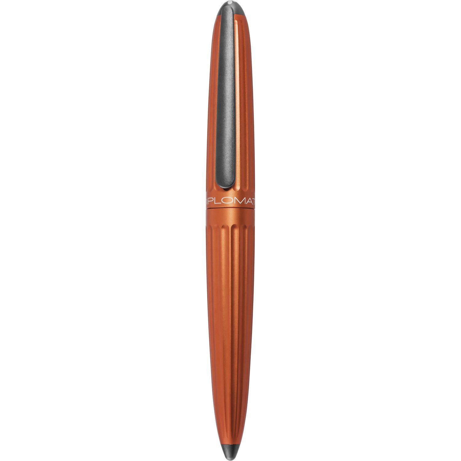 Diplomat Aero Orange Fountain Pen is shaped like the airship named Zeppelin of the 1900's