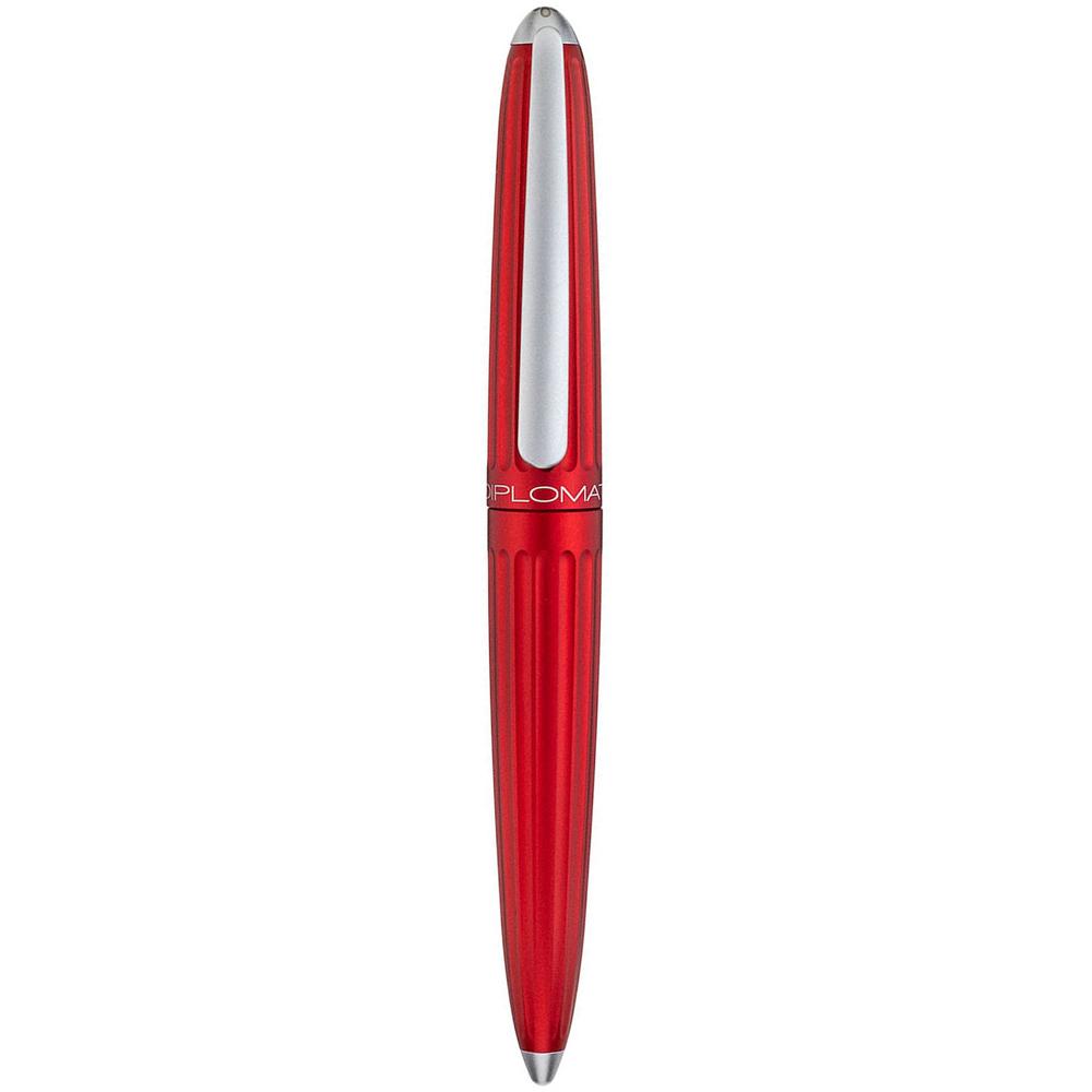 Diplomat Aero Red 14K Gold Fountain Pen is shaped like the airship named Zeppelin of the 1900's