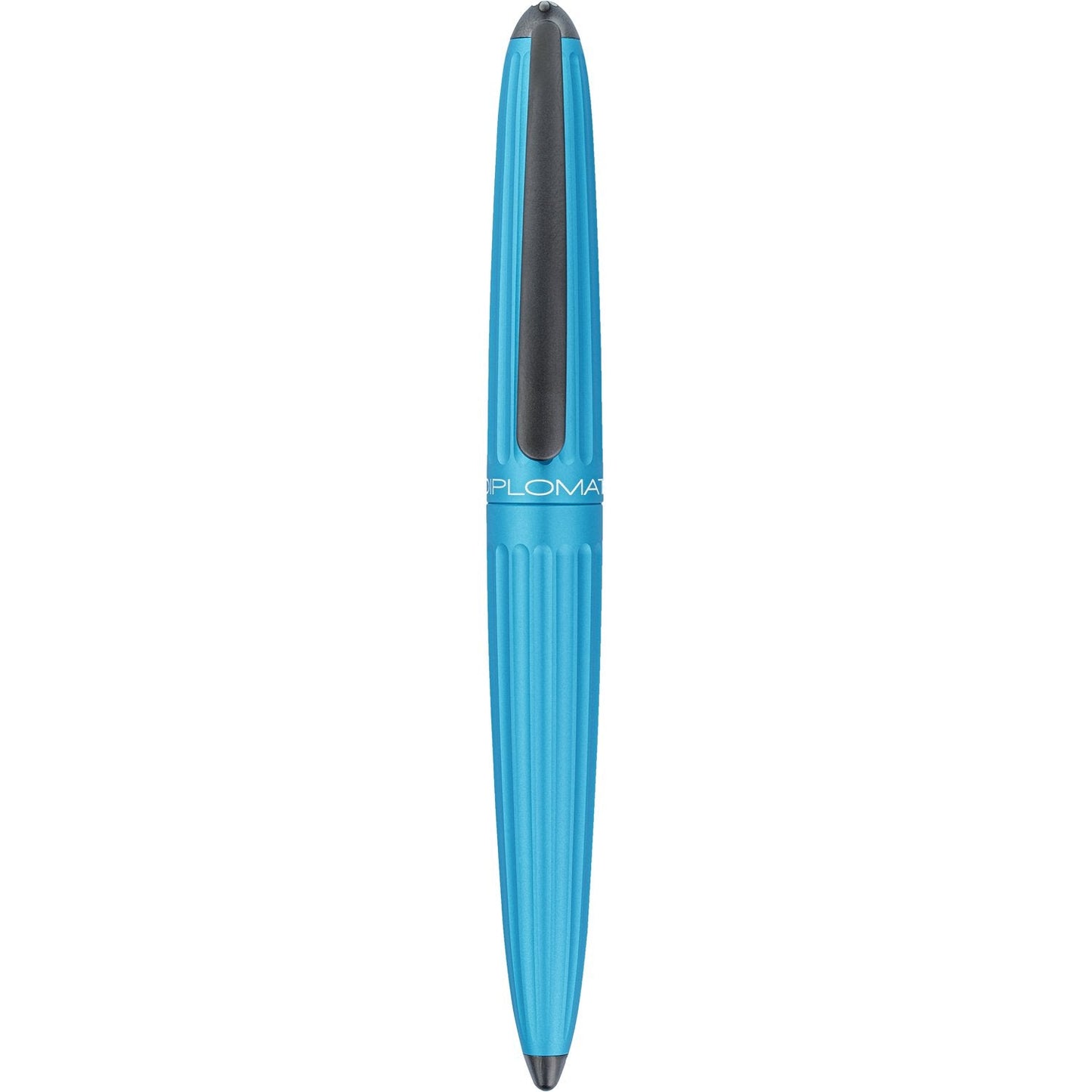 Diplomat Aero Turquoise Fountain Pen is shaped like the airship named Zeppelin of the 1900's