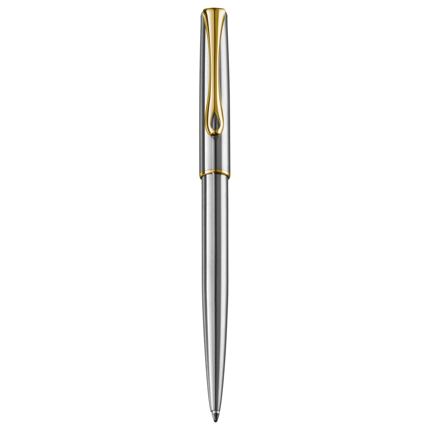 Diplomat Traveller Stainless Steel Gold easyFLOW Ball Pen D10061109