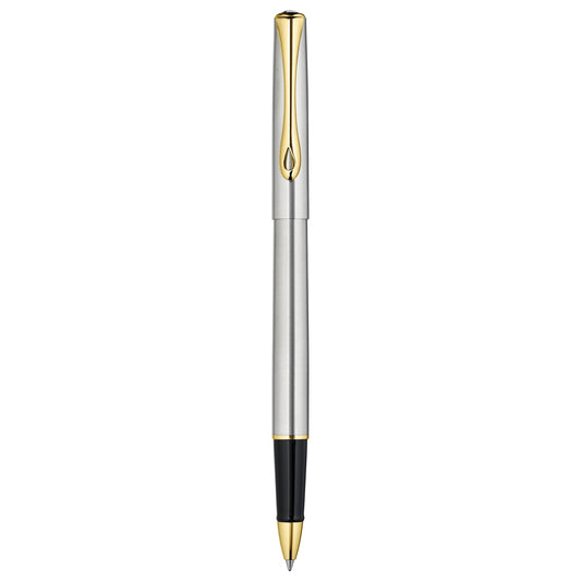 Diplomat Traveller Stainless Steel Gold Roller Ball Pen D20000651