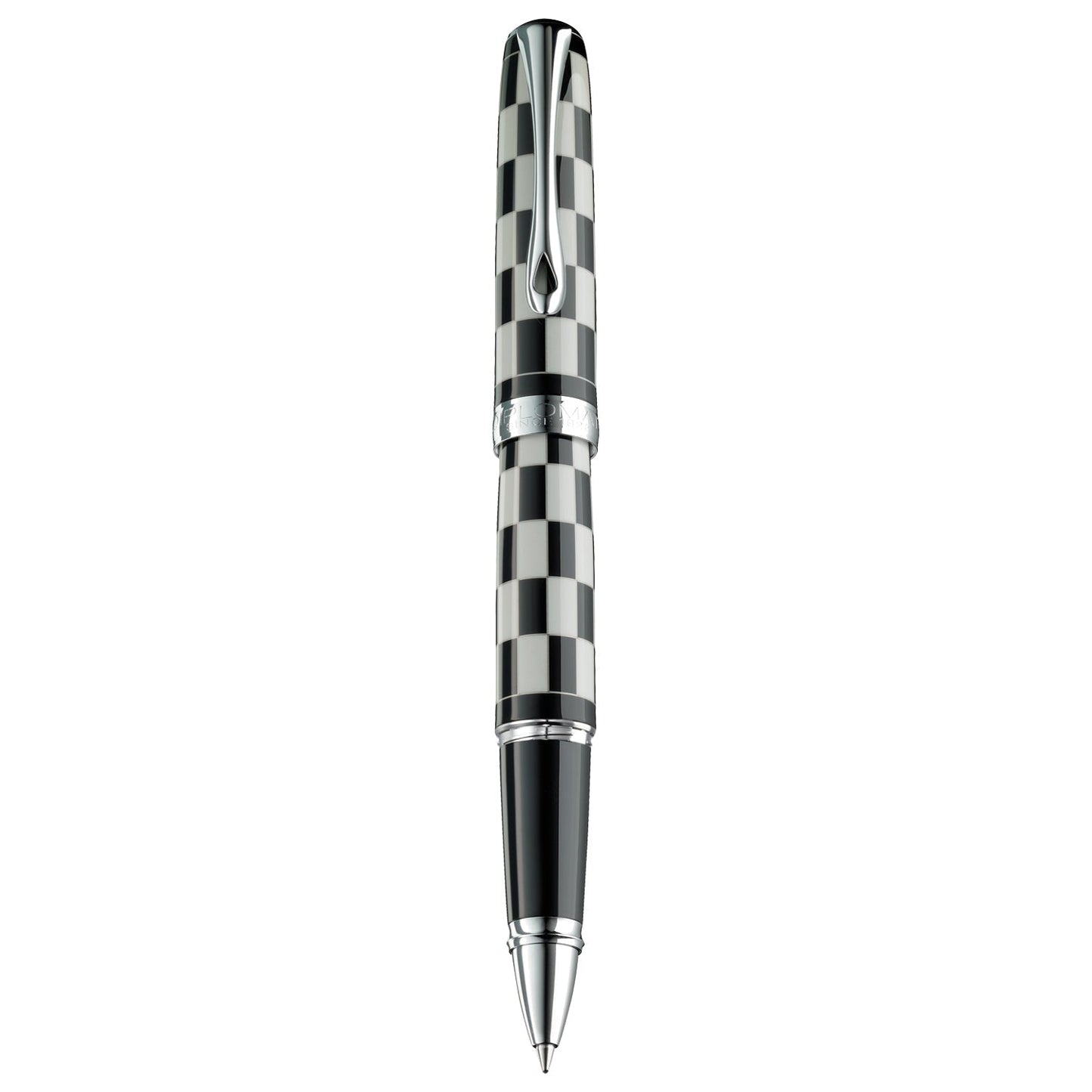 Diplomat Excellence A Plus Rome Black White Roller Ball Pen D40102030