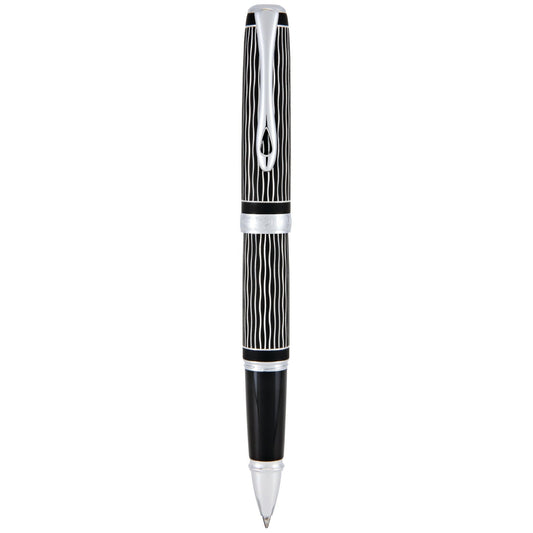 Diplomat Excellence A Plus Wave Guilloche Lapis Black Roller Ball Pen D40104030