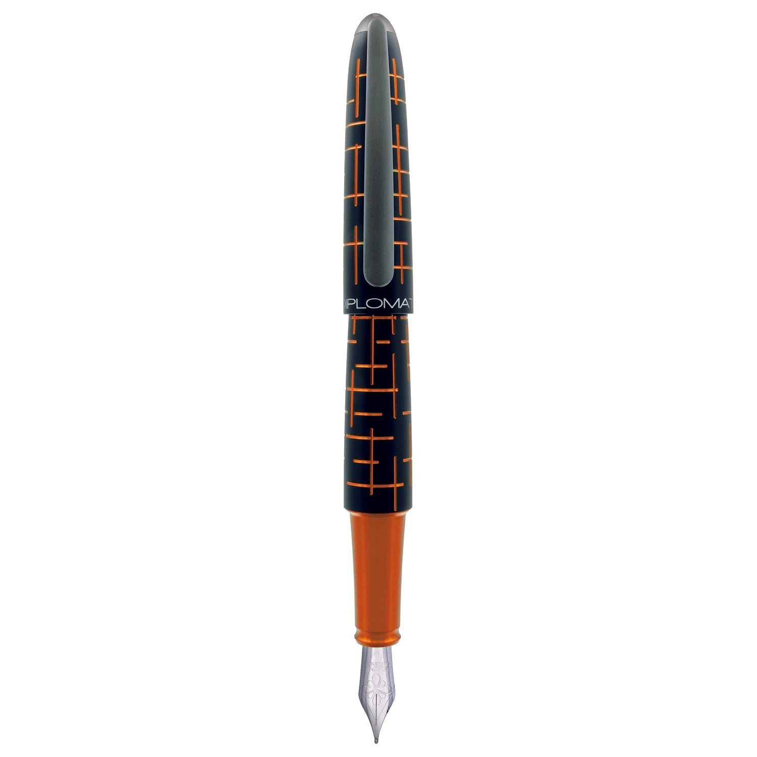 Diplomat Elox Matrix Black/Orange Fountain Pen