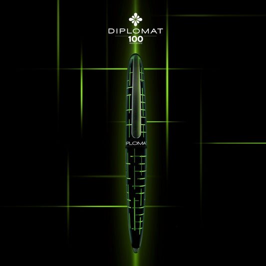 Diplomat Elox Matrix Black/Green Ballpoint Pen