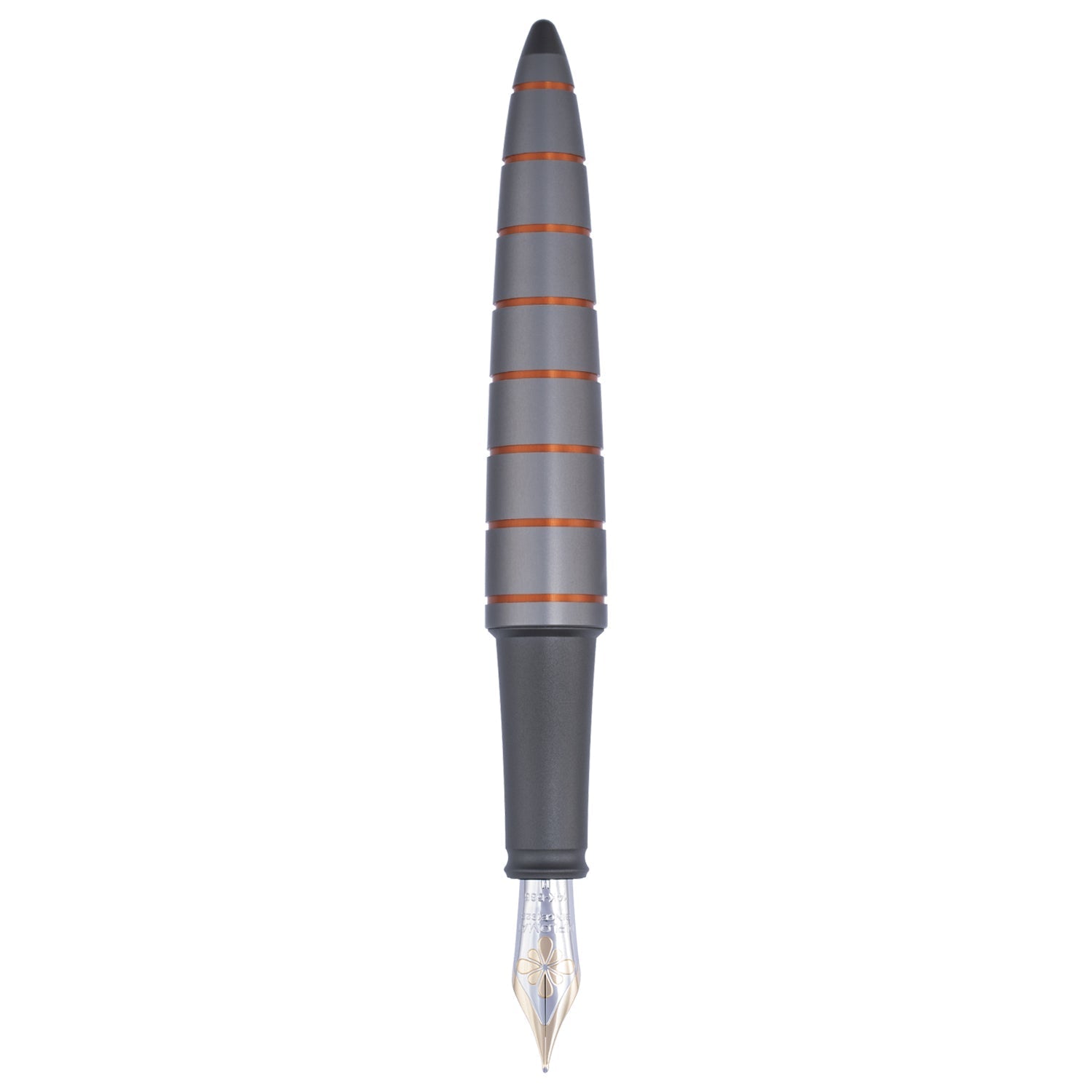 Diplomat Elox Ring Grey/Orange 14CT Fountain Pen