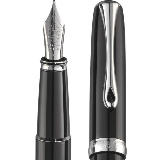 Diplomat Excellence A2 Black Lacquer Fountain Pen