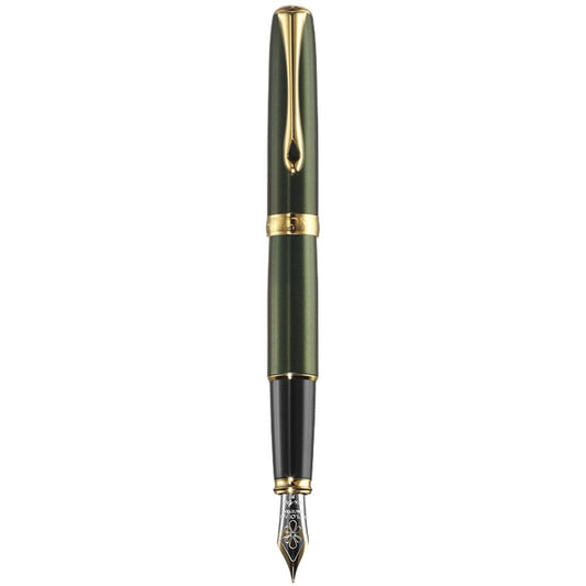 Diplomat Excellence A2 Evergreen/Gold 14K Gold Fountain Pen