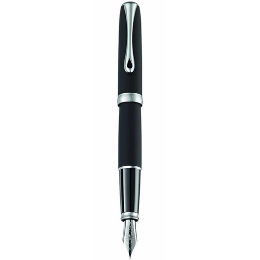 Diplomat Excellence A2 Lapis Black Matt Chrome Fountain Pen