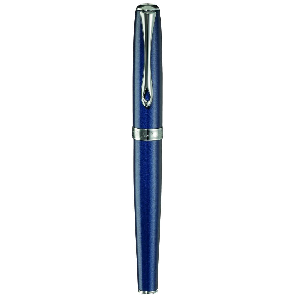 Diplomat Excellence A2 Midnight Blue/Chrome 14K Gold Fountain Pen