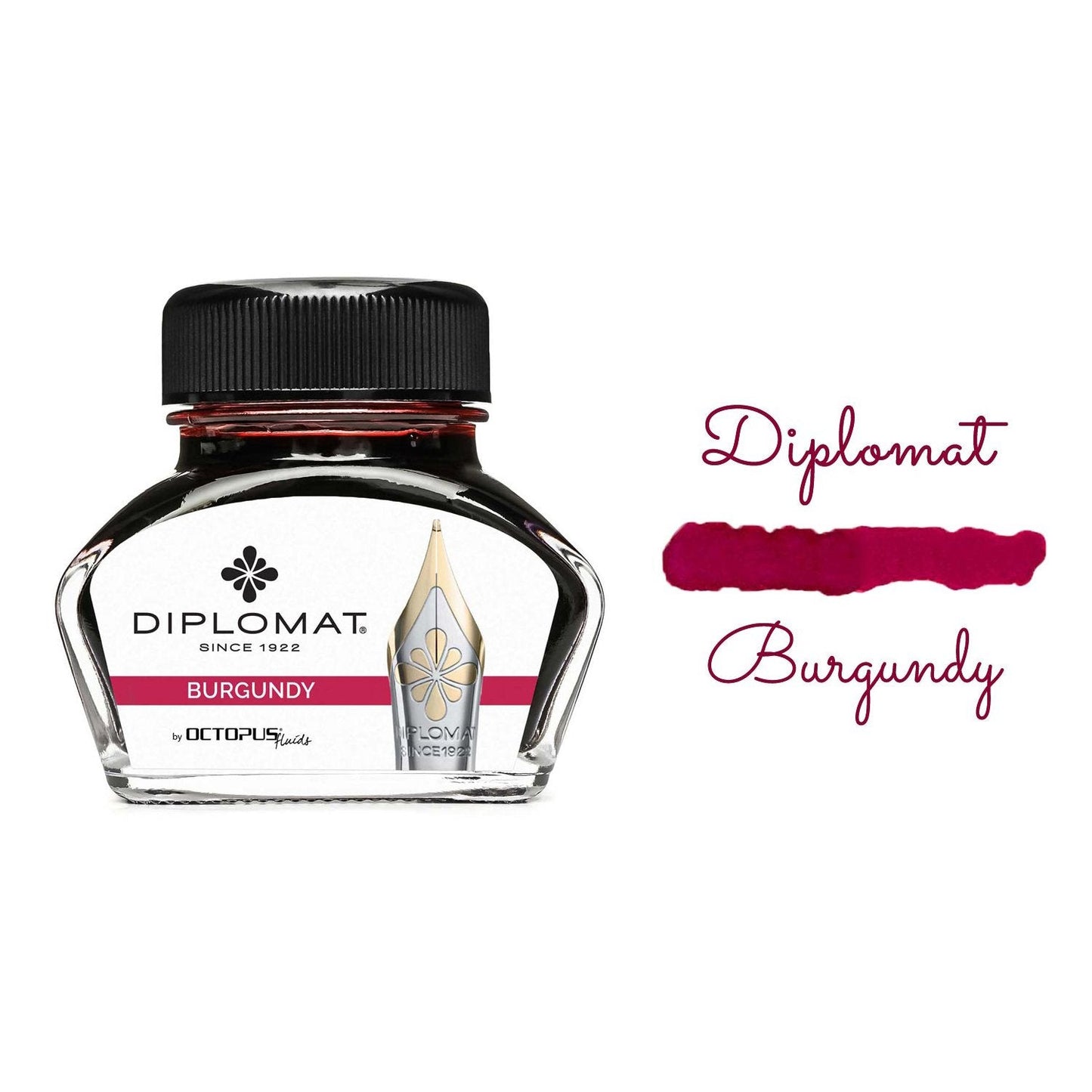 Diplomat Octopus Ink Bottle (Burgundy - 30 ML) D41001007