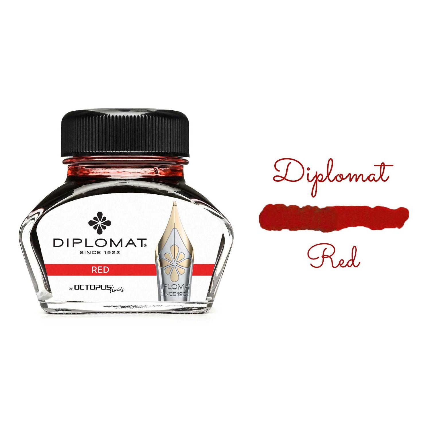 Diplomat Octopus Ink Bottle (Red - 30 ML) D41001005