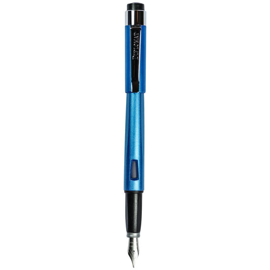 Diplomat Magnum Aegean Blue Fountain Penmade in resin with stainless steel nib and a ink window