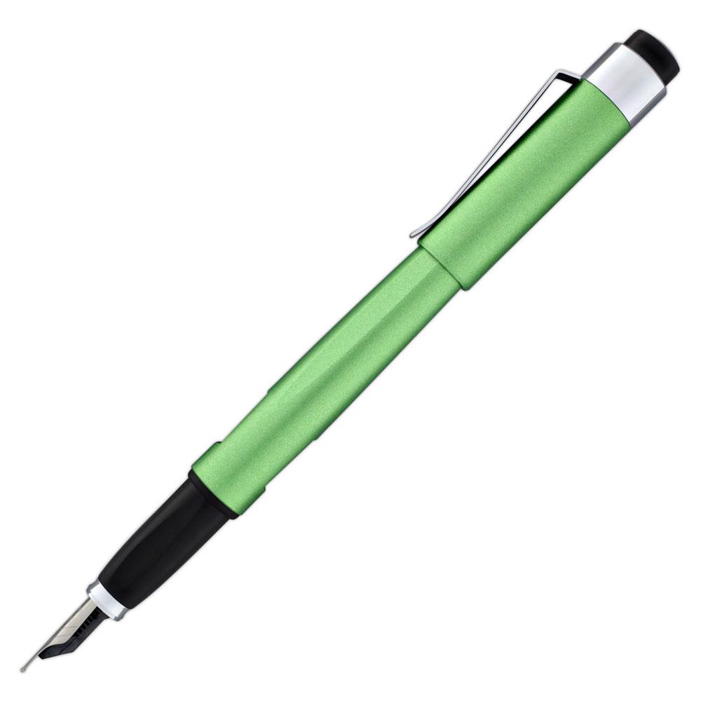 Diplomat Magnum Lime Green Fountain Penmade in resin with stainless steel nib and a ink window