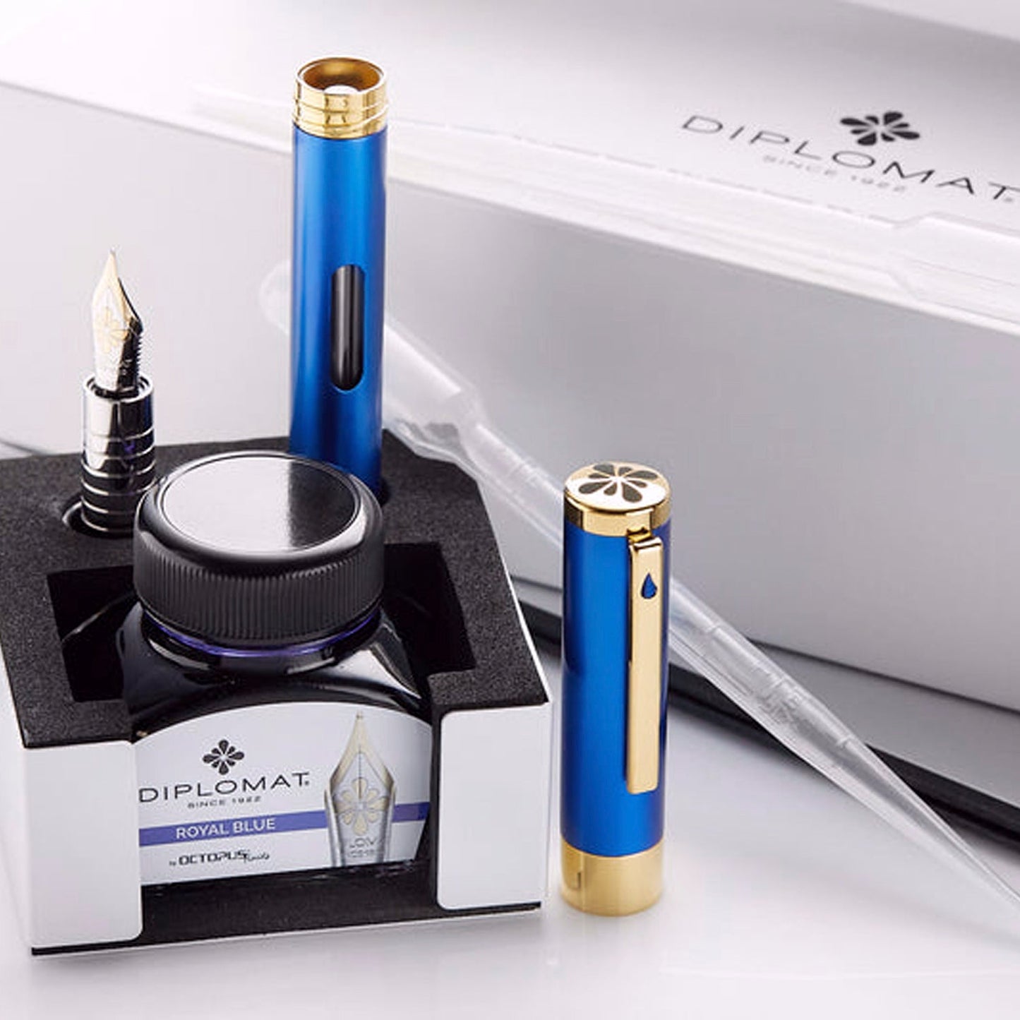 Diplomat Nexus Blue GT 14CT Fountain Pen