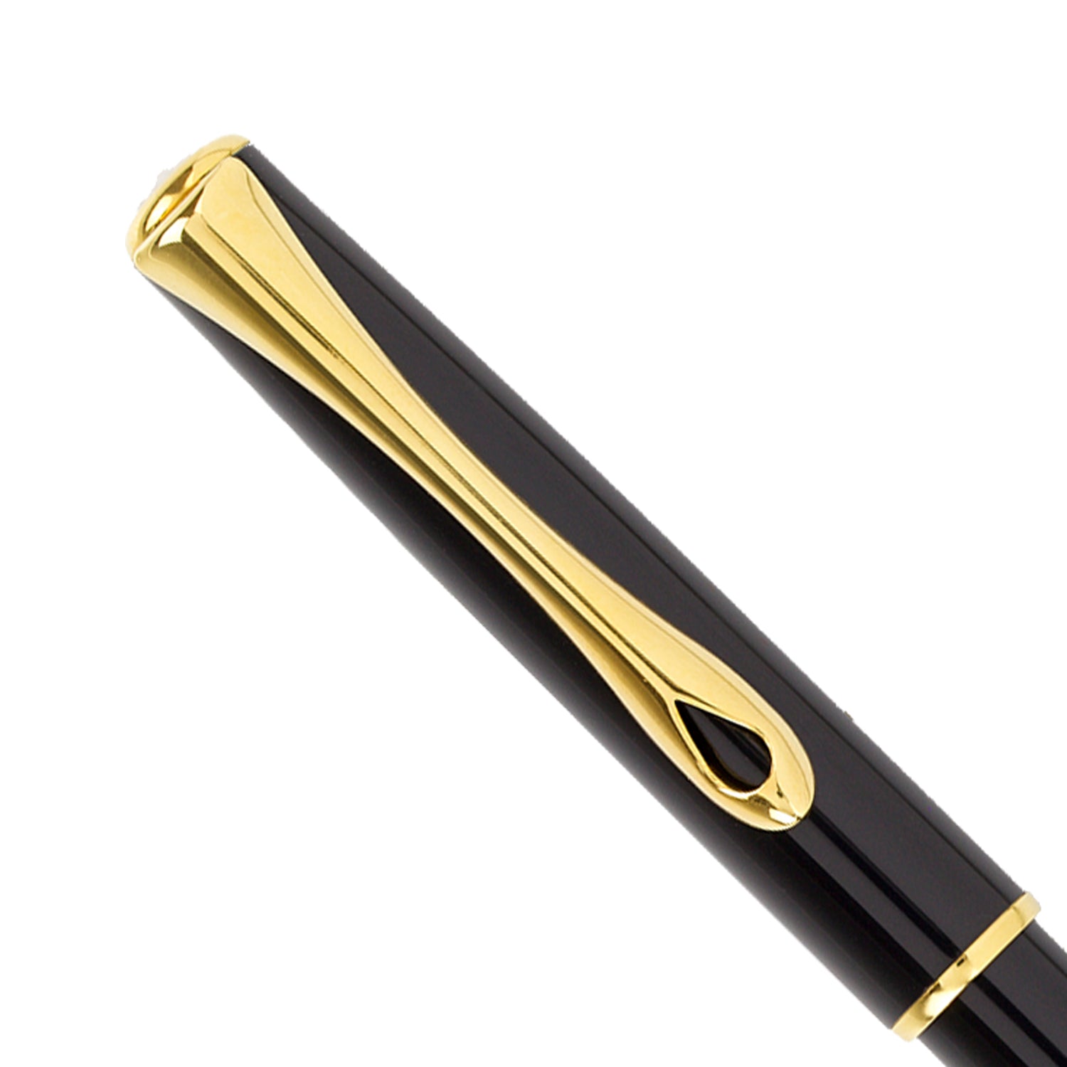 Diplomat Traveller Black Lacquer Gold easyFLOW Ball Pen D40706040