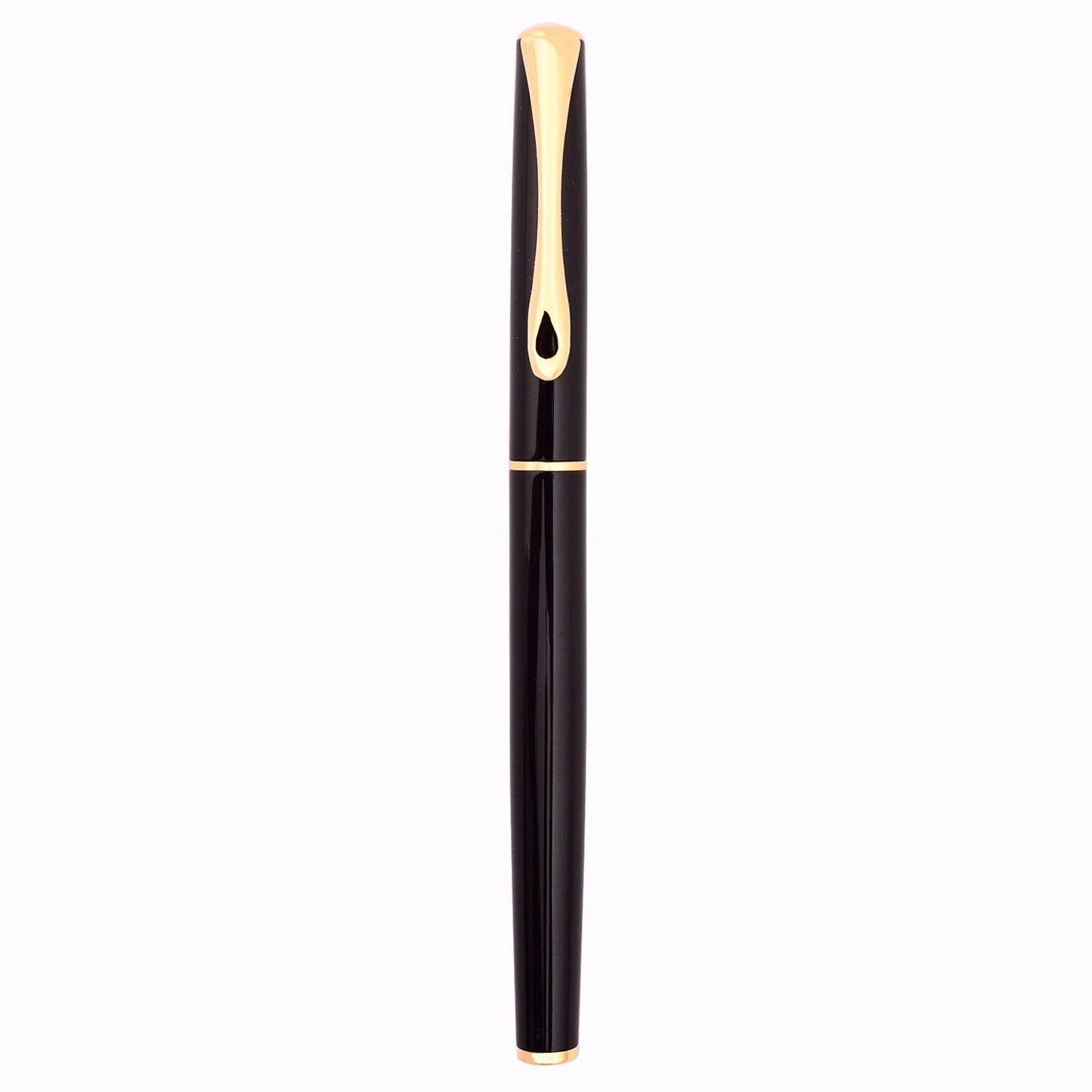 Diplomat Traveller Black Lacquer Gold Roller Ball Pen D40706030