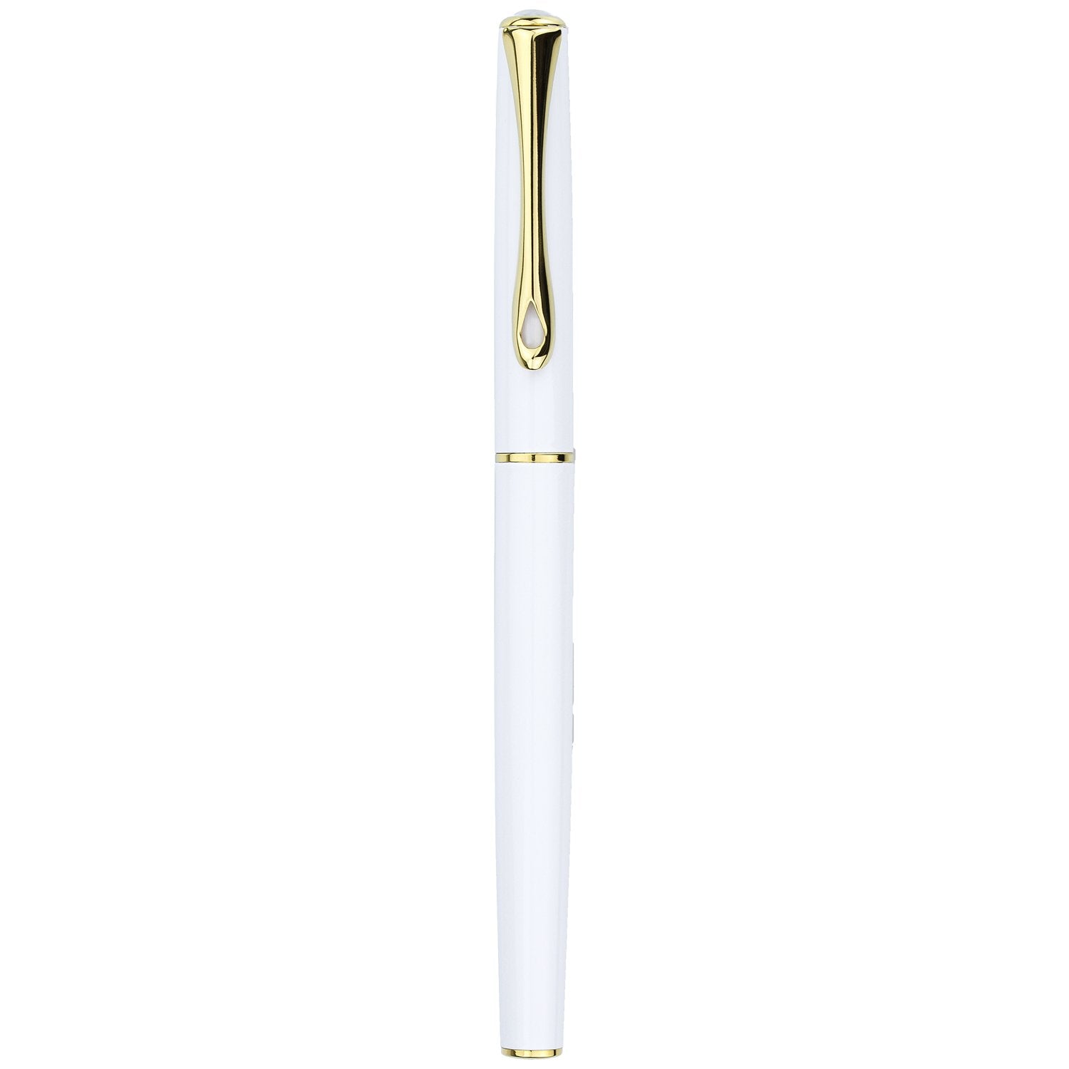 Diplomat Traveller Snow White Gold Fountain Pen everyday use sleek and slim pen