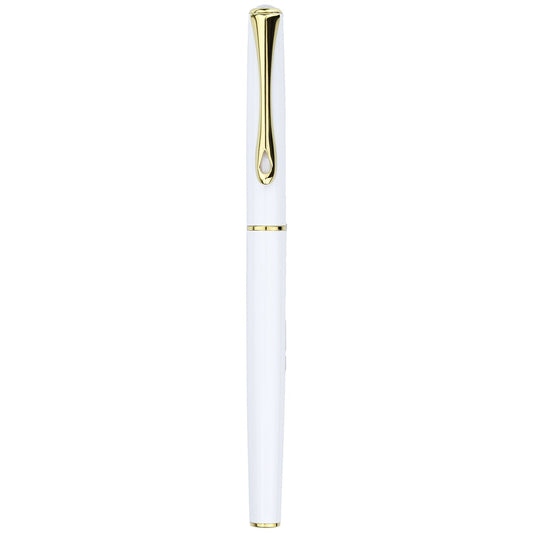 Diplomat Traveller Snow White Gold Fountain Pen everyday use sleek and slim pen