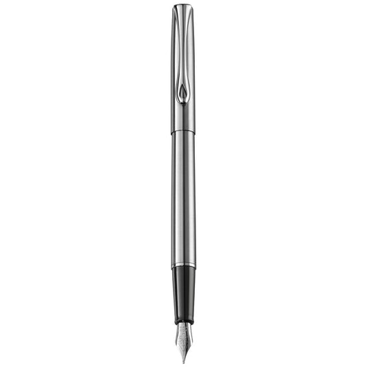 Diplomat Traveller Stainless Steel Fountain Pen everyday use sleek and slim pen