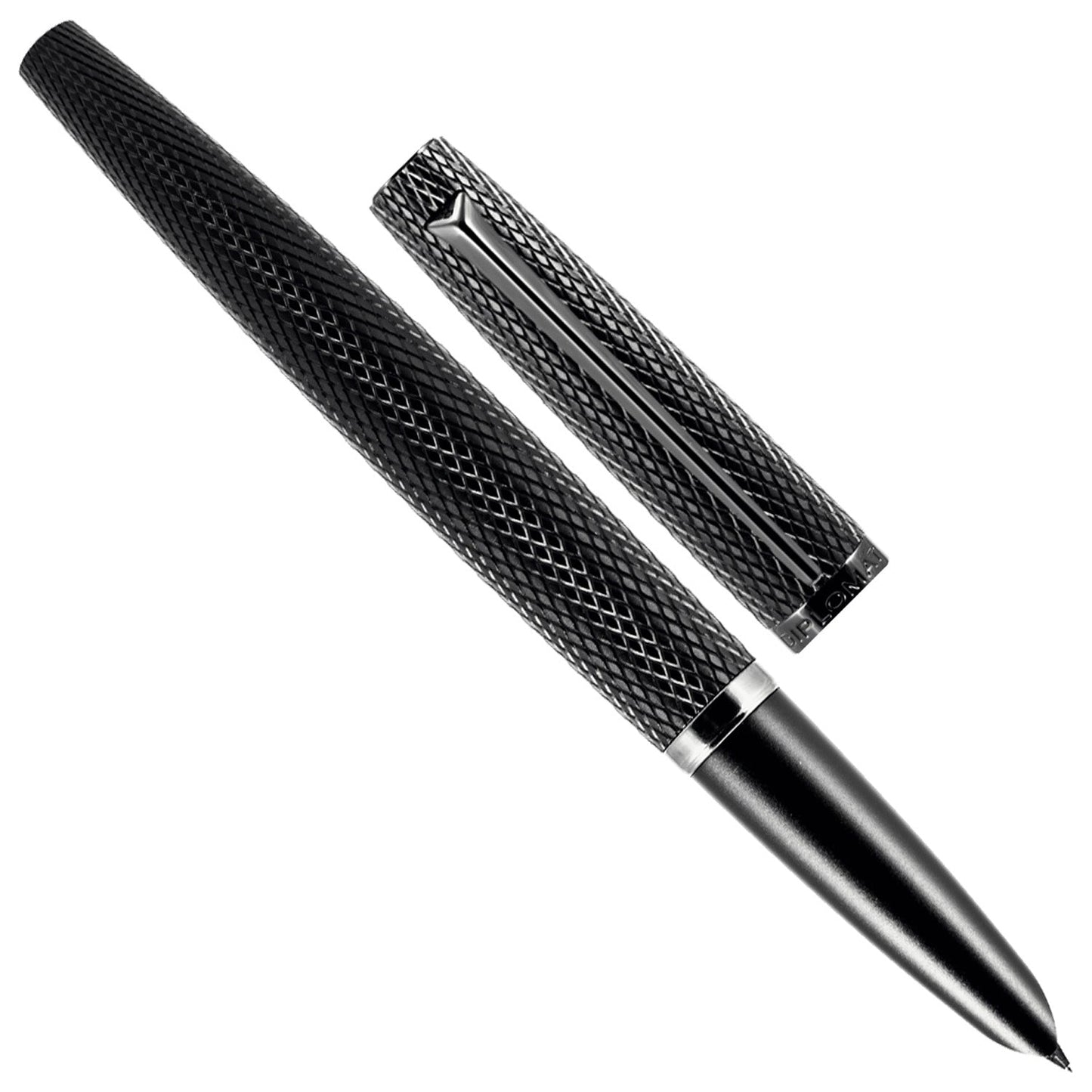 Diplomat Viper Black Guilloche Fountain Pen