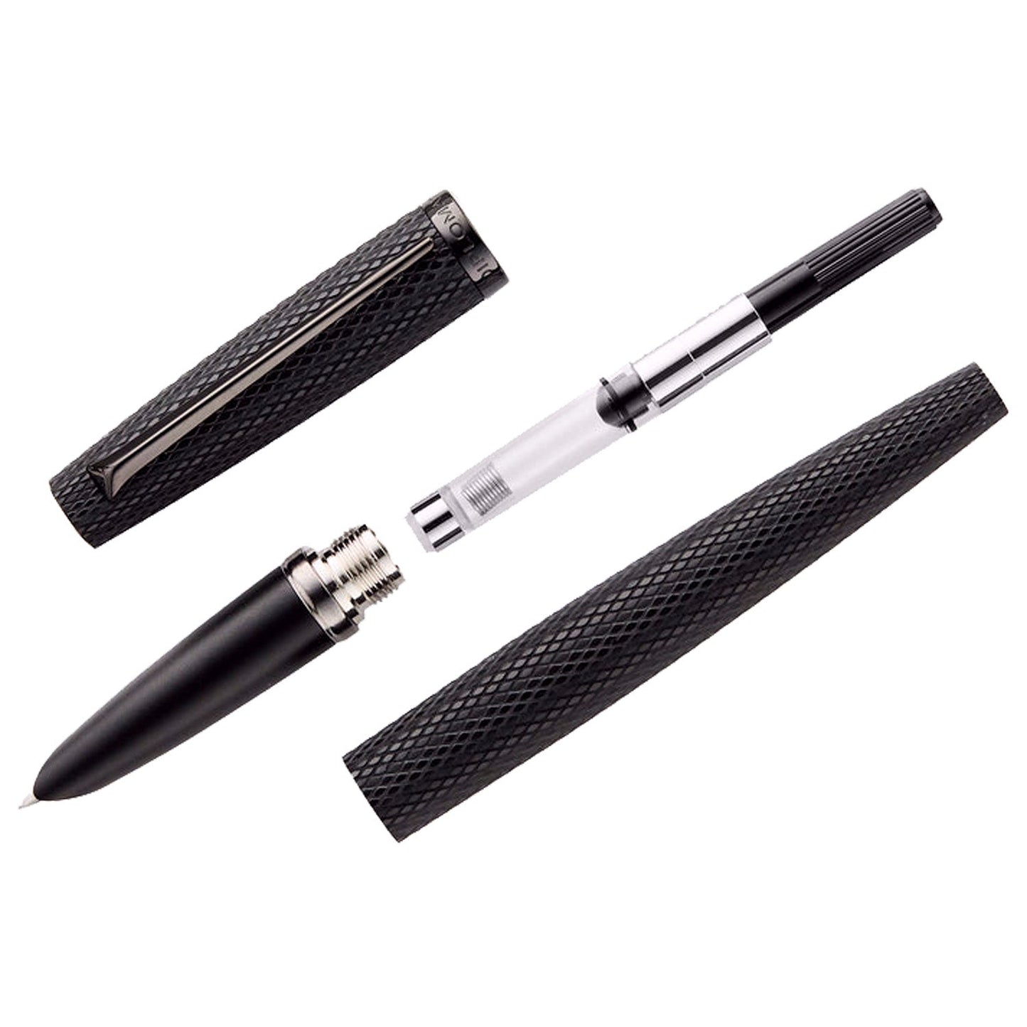 Diplomat Viper Black Guilloche Fountain Pen