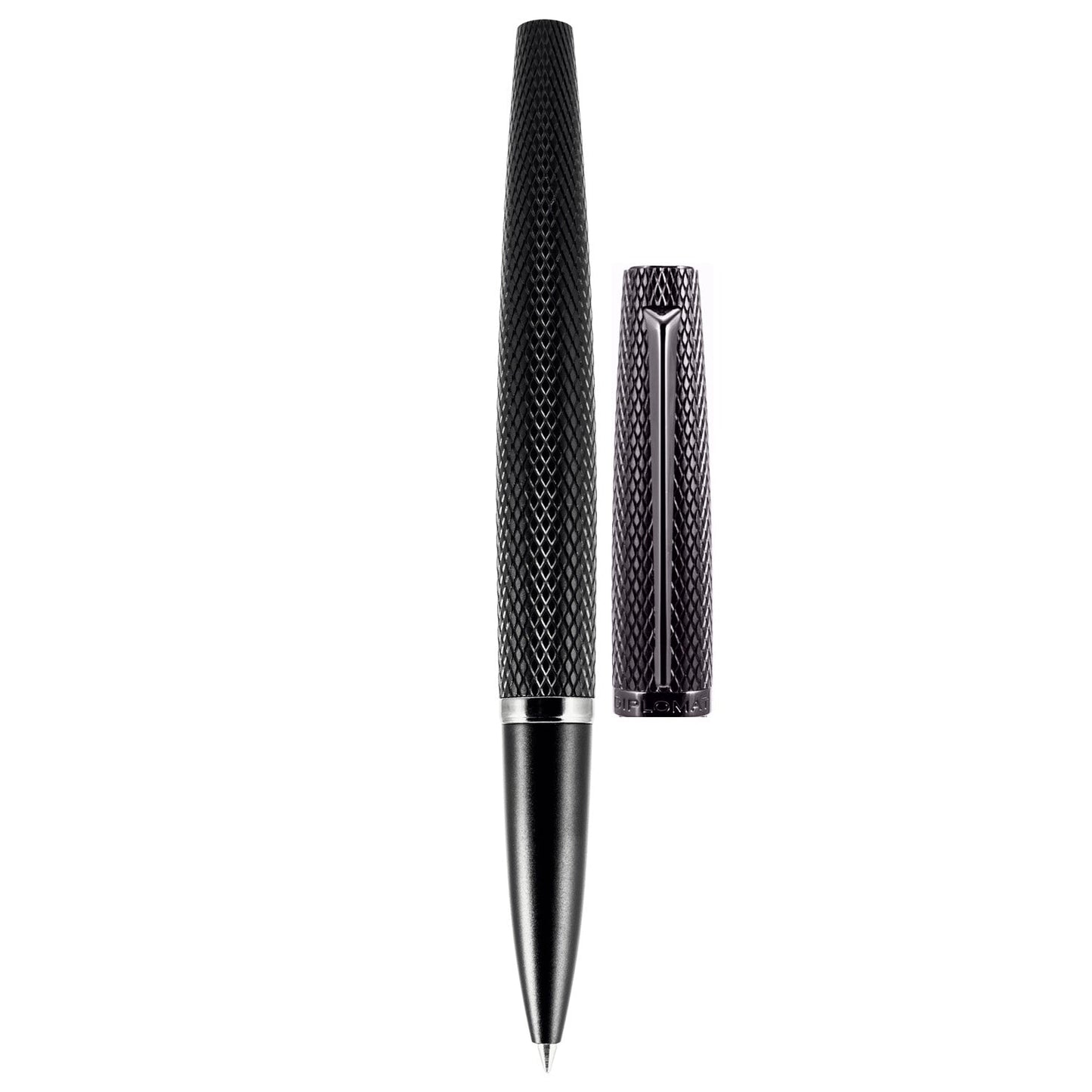 Diplomat Viper Black Guilloche Roller Ball Pen D41301030