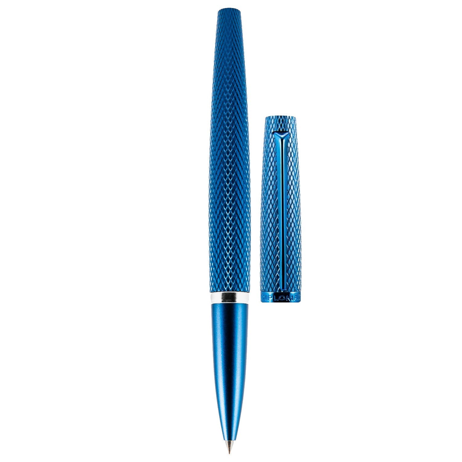 Diplomat Viper Blue Guilloche Roller Ball Pen D41302030