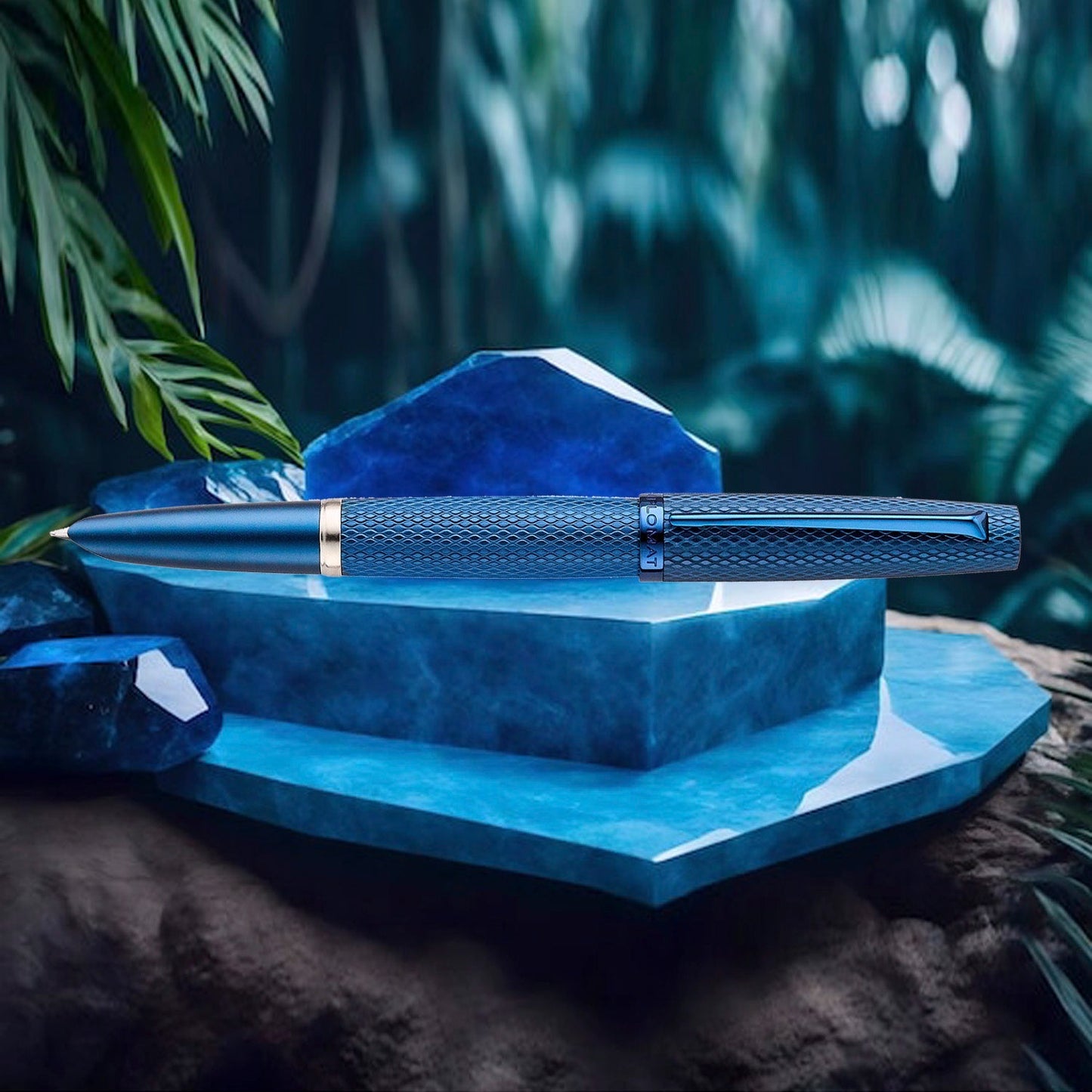 Diplomat Viper Blue Guilloche Fountain Pen