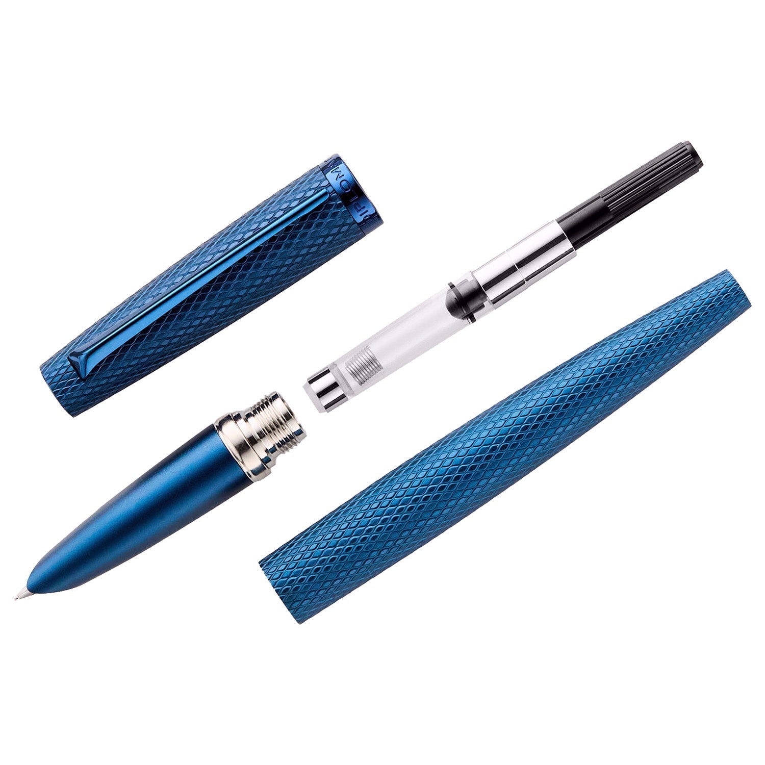 Diplomat Viper Blue Guilloche Fountain Pen