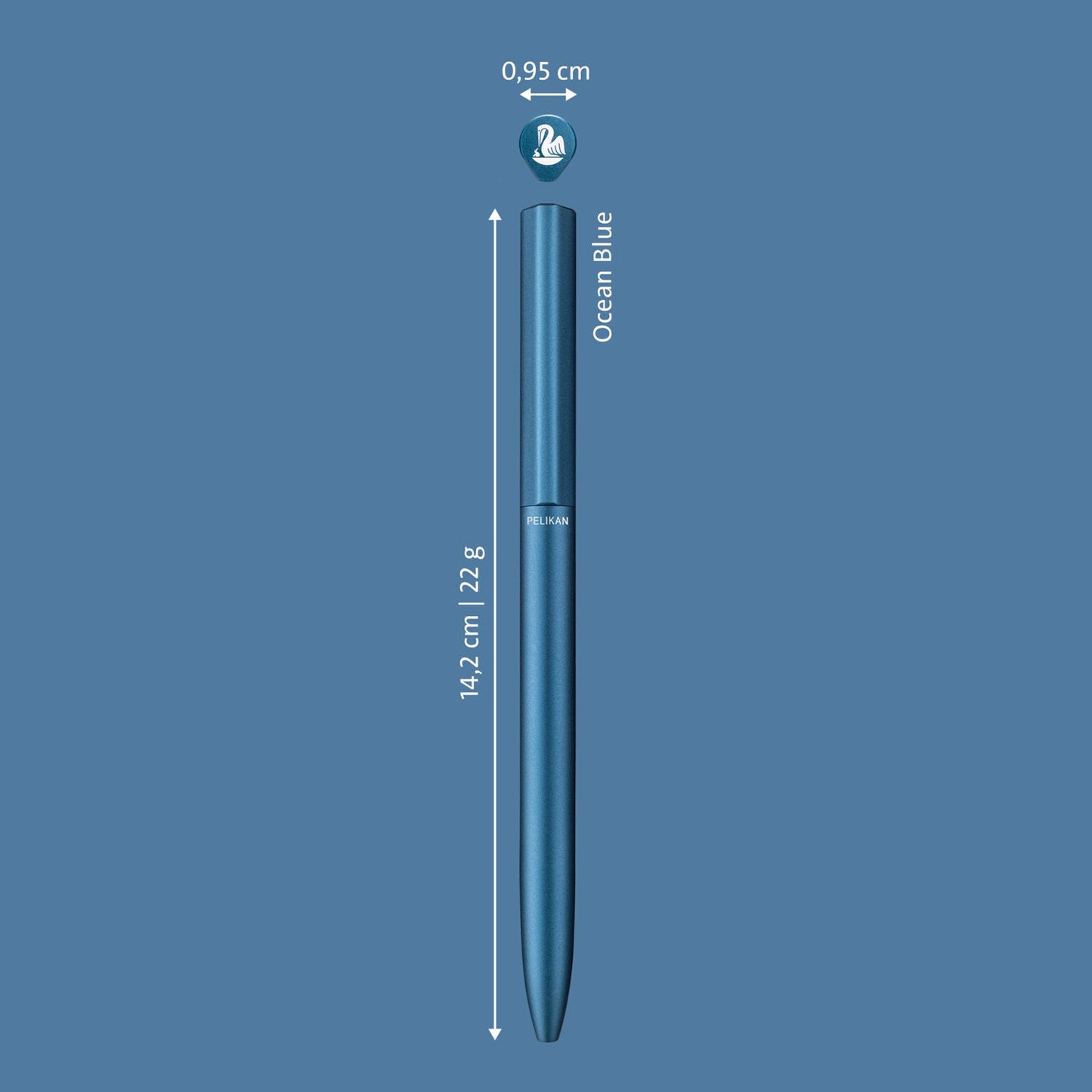 Pelikan Ineo K6 Ocean Blue Ballpoint Pen 822411