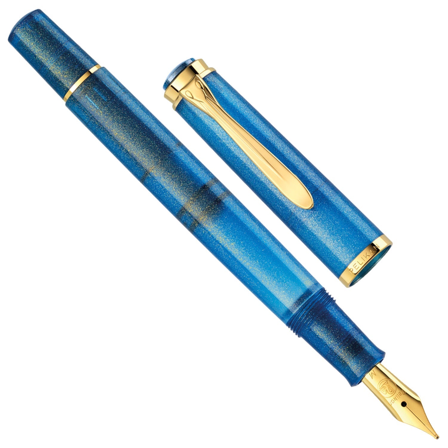 Pelikan Classic M200 SE Golden Lapis Fountain Pen (Special Edition)