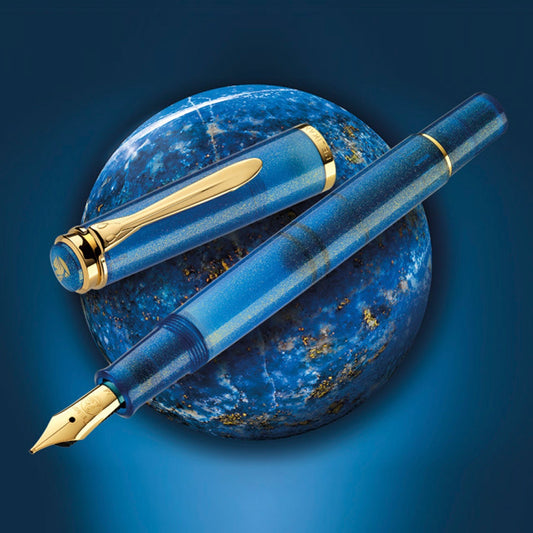 Pelikan Classic M200 SE Golden Lapis Fountain Pen (Special Edition)