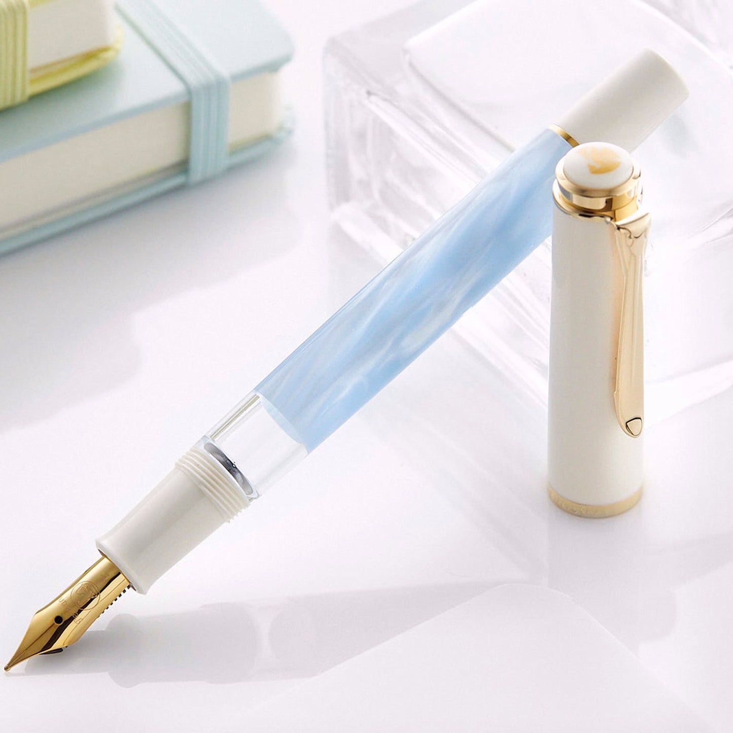 Pelikan Classic M200 SE Pastel Blue Fountain Pen (Special Edition)