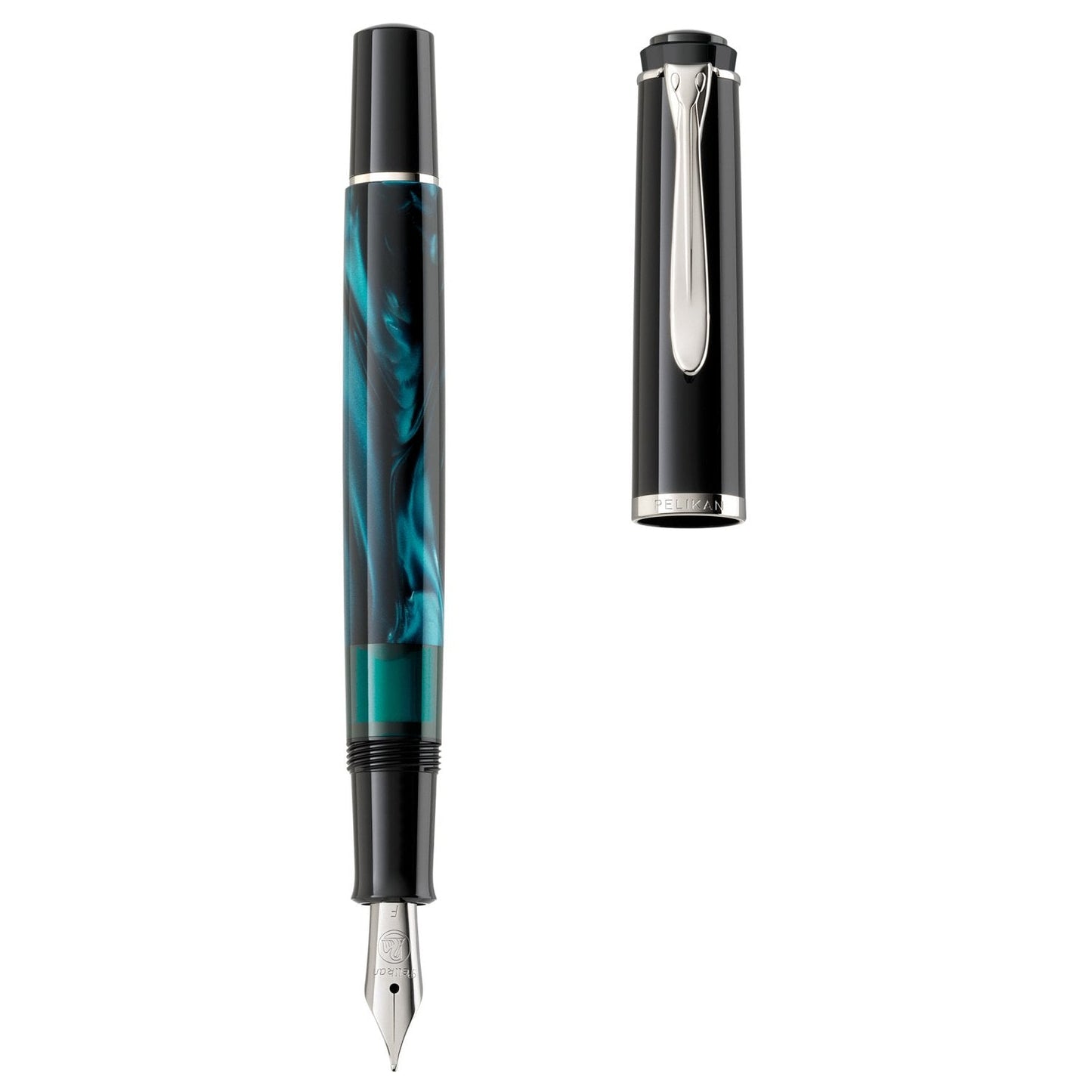 Pelikan Classic M205 Petrol Marbled Fountain Pen (Special Edition)