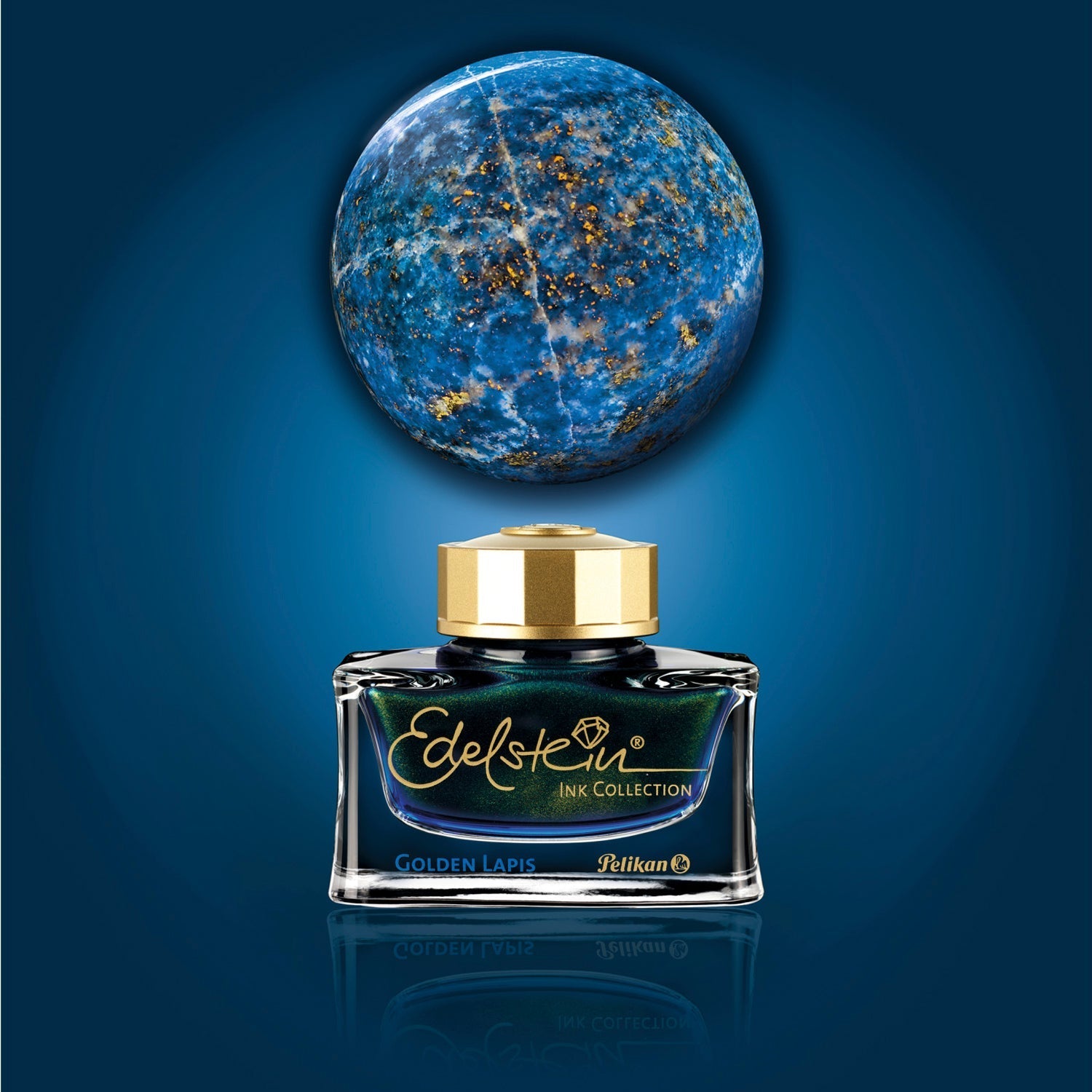 Pelikan Edelstein Ink Bottle (Golden Lapis - 50 ML) 302234