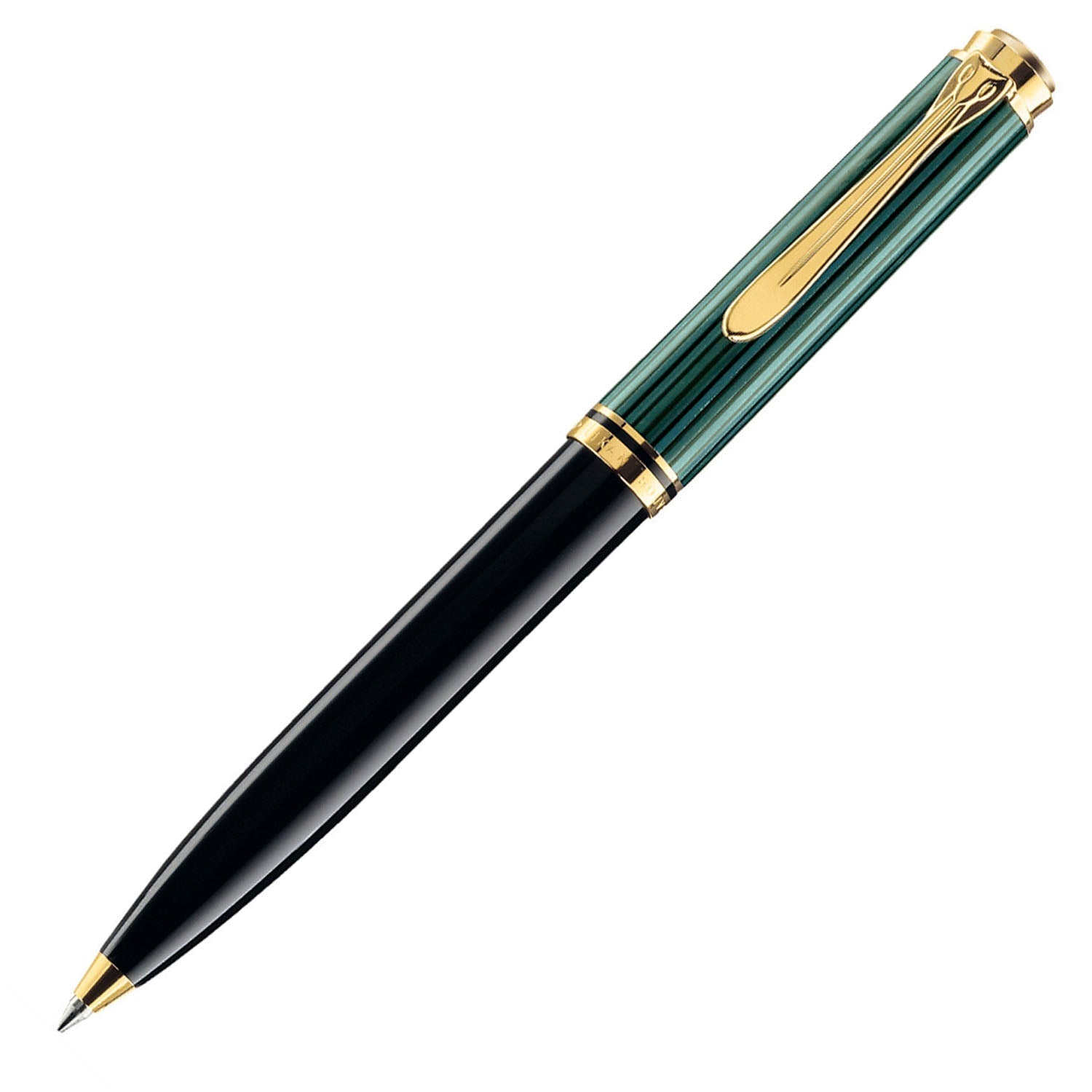 Pelikan Souveran K600 Black/Green Ballpoint Pen 979518