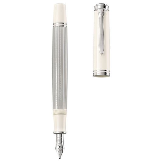 Pelikan Souveran M405 Silver/White Fountain Pen