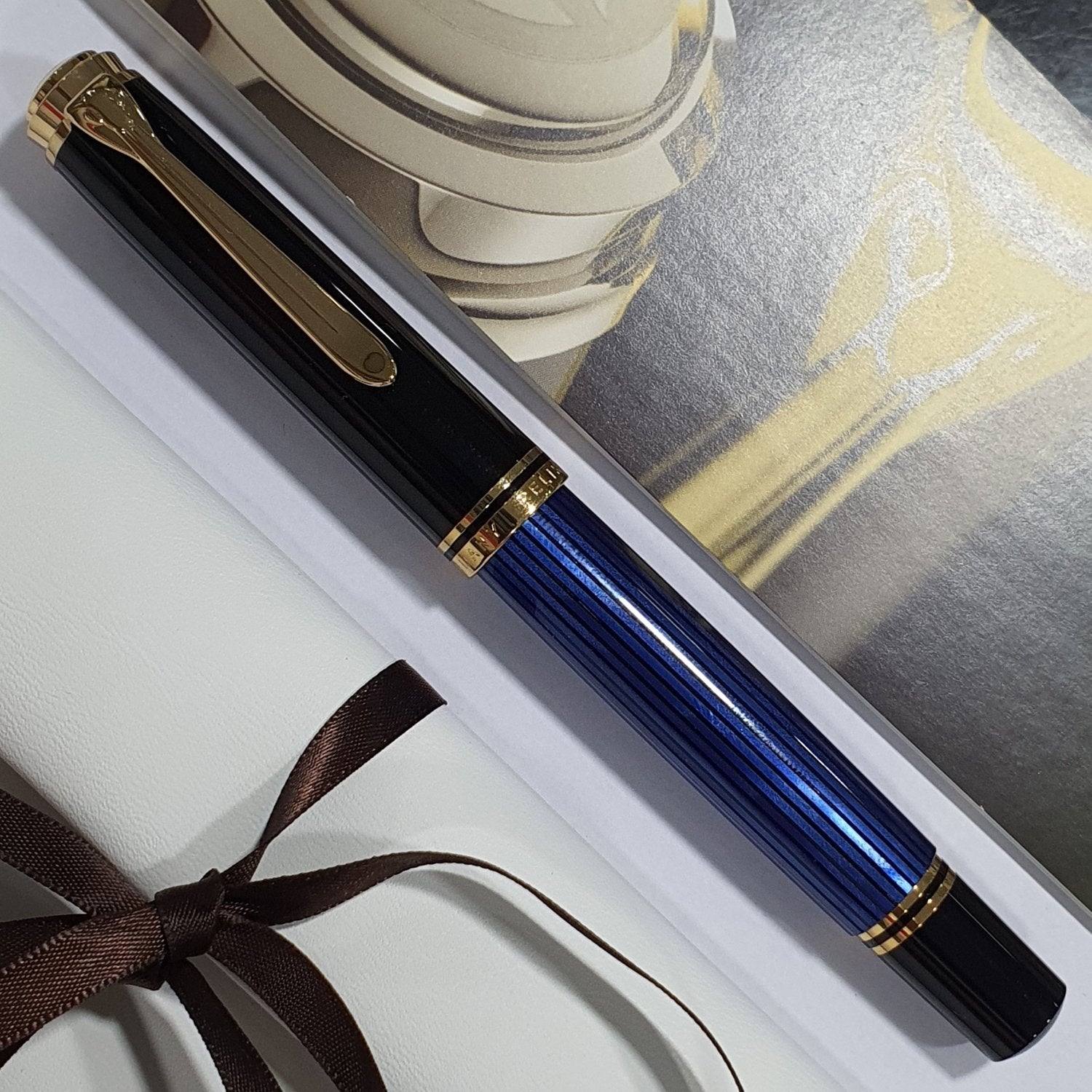 Pelikan Souveran M600 Black/Blue Fountain Pen